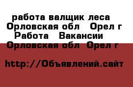 работа валщик леса - Орловская обл., Орел г. Работа » Вакансии   . Орловская обл.,Орел г.